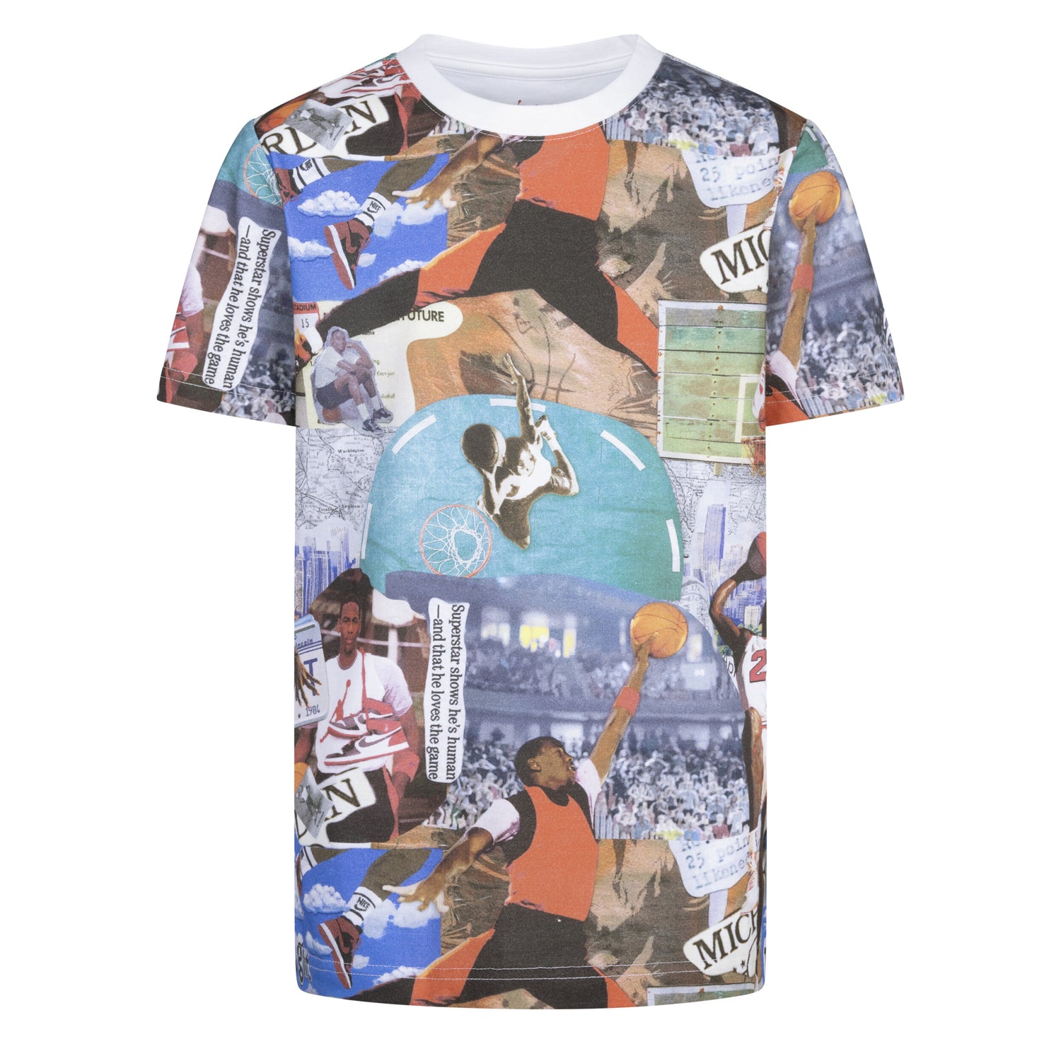 Mj Brooklyn Collage Short Sleeve Tee (Big Kid)