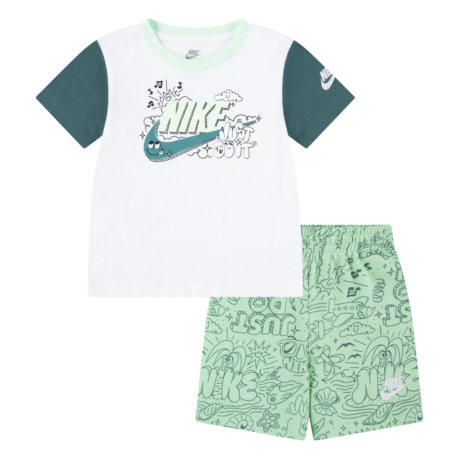 Nsw Coya Tee & French Terry Shorts Set (Toddler)