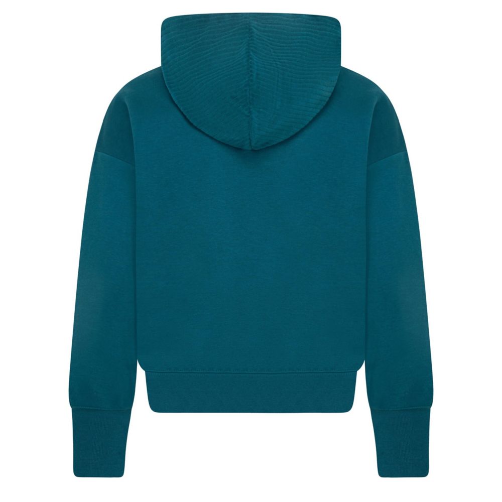 Soft Touch Mixed Hoodie (Big Kid)