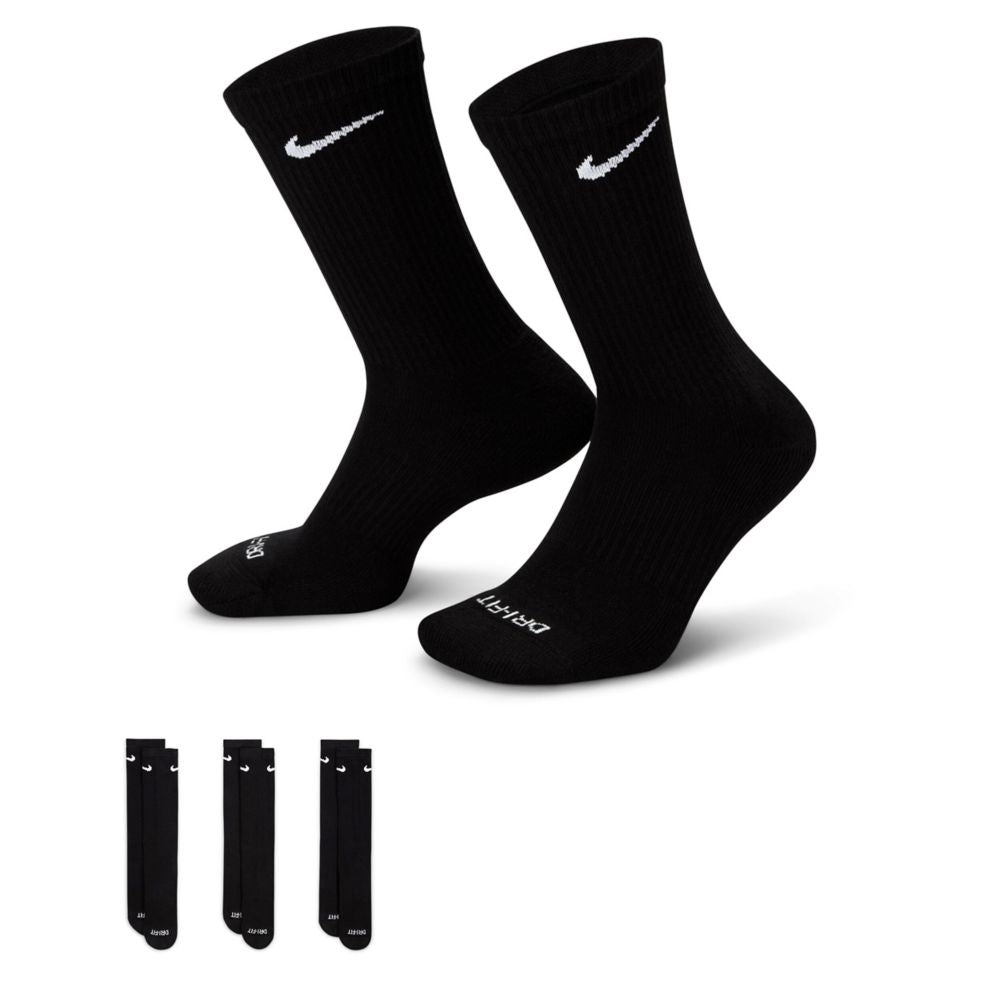 Performance Cushion Crew Socks 3 Pack Small