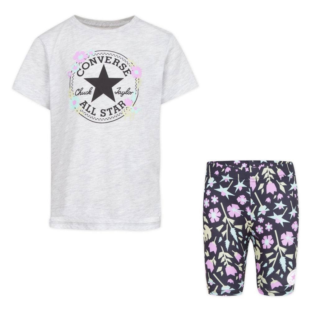 Converse Elongated Tee And Bike Set (Little Kid)