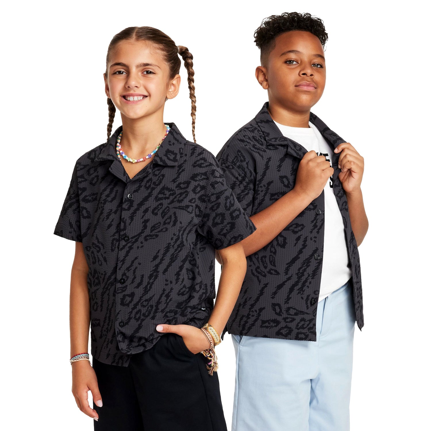 Nsw Sb Dri-Fit Button-Down Skate Shirt (Big Kid)