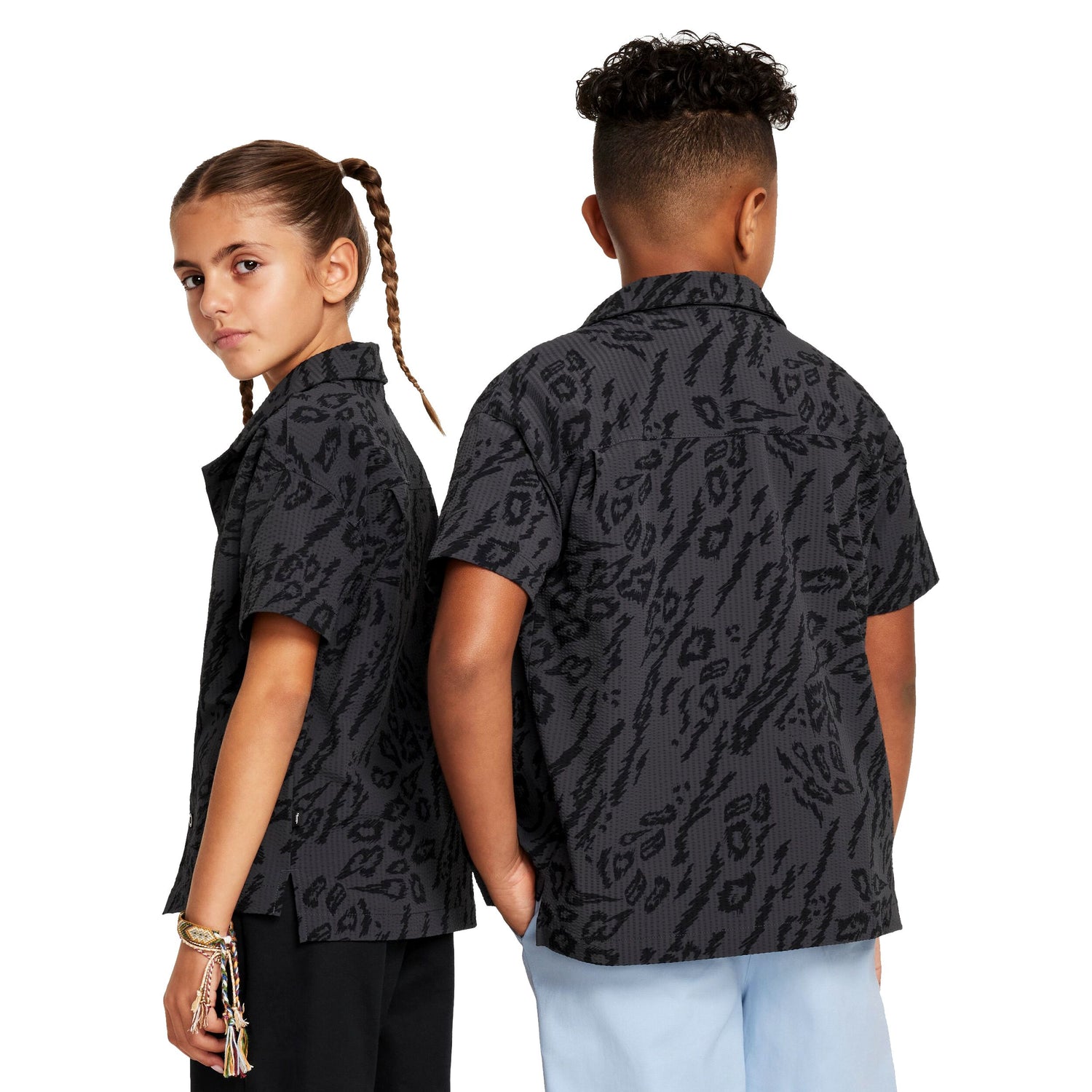 Nsw Sb Dri-Fit Button-Down Skate Shirt (Big Kid)