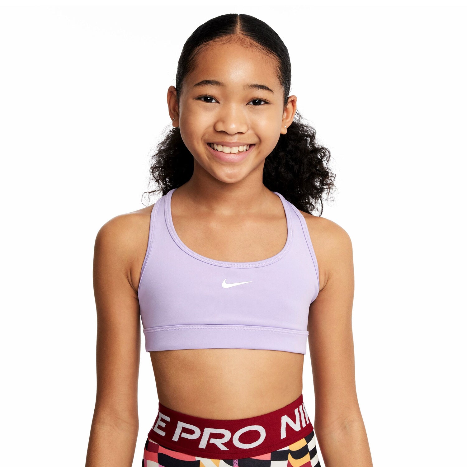 Swoosh Sports Bra (Big Kid)