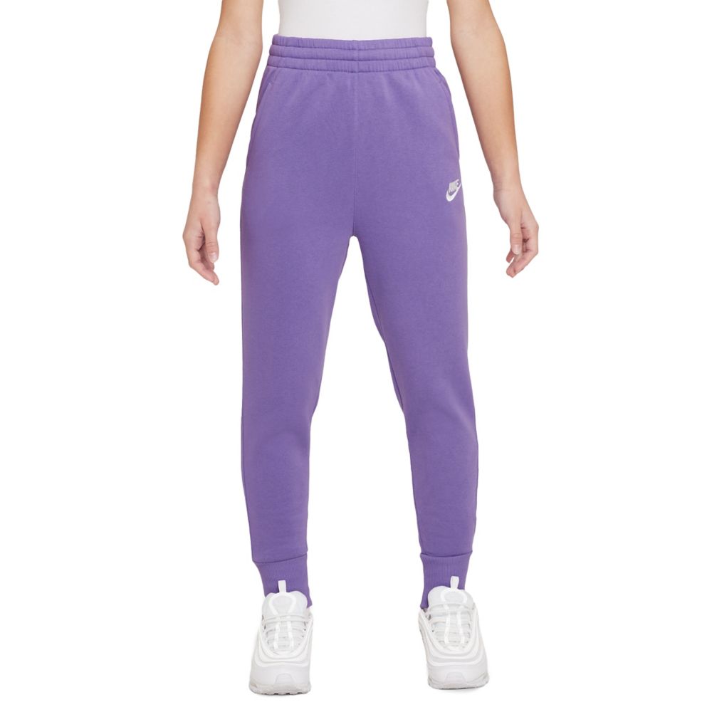 Club Fleece High-Waisted Fitted Pants (Big Kid)