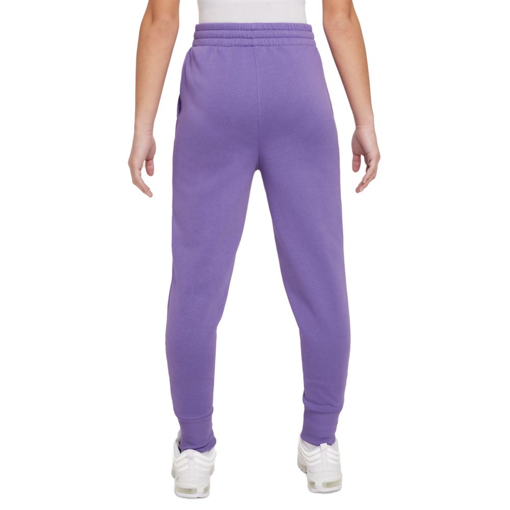 Club Fleece High-Waisted Fitted Pants (Big Kid)