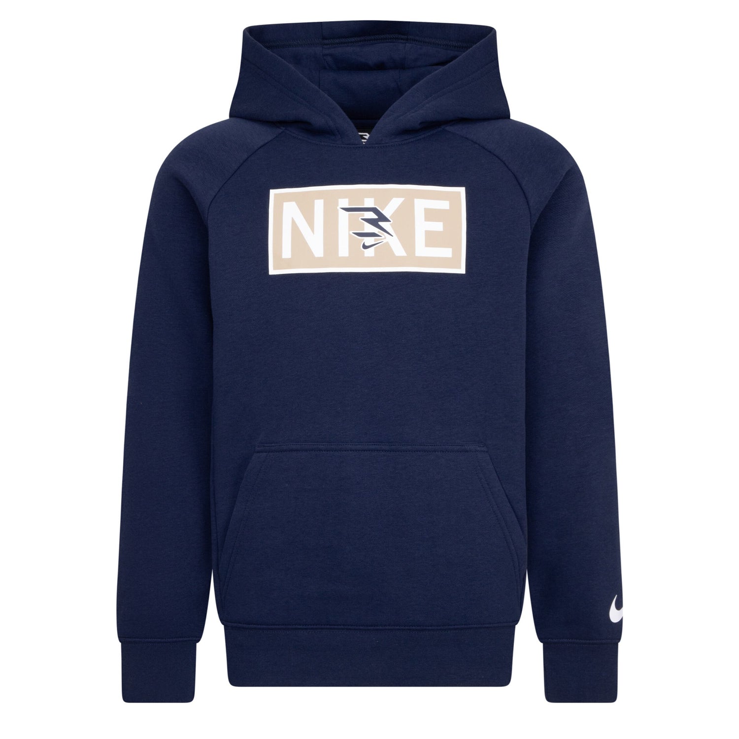 Plate Logo Fleece Hoodie (Big Kid)