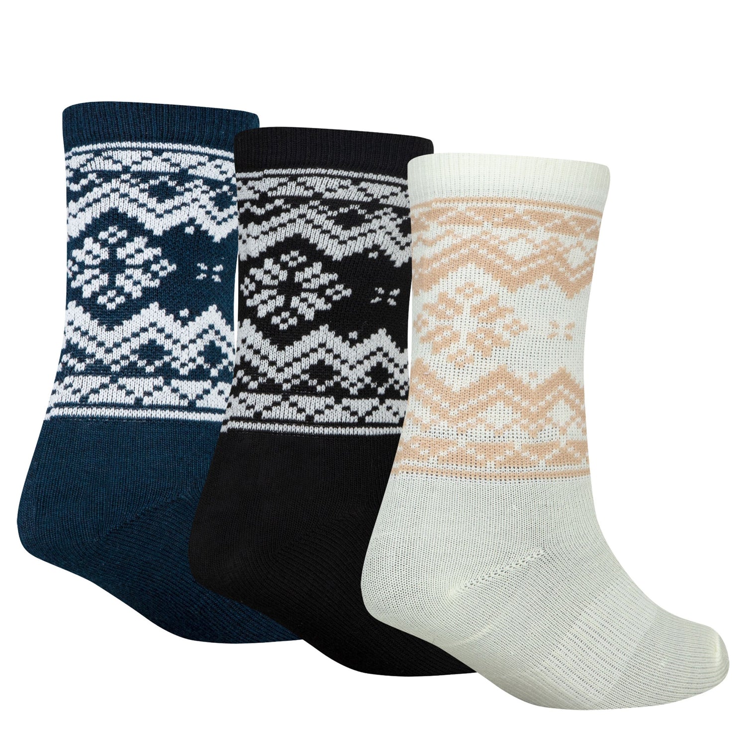 Fair Isle Essential Crew Sock (5-7)