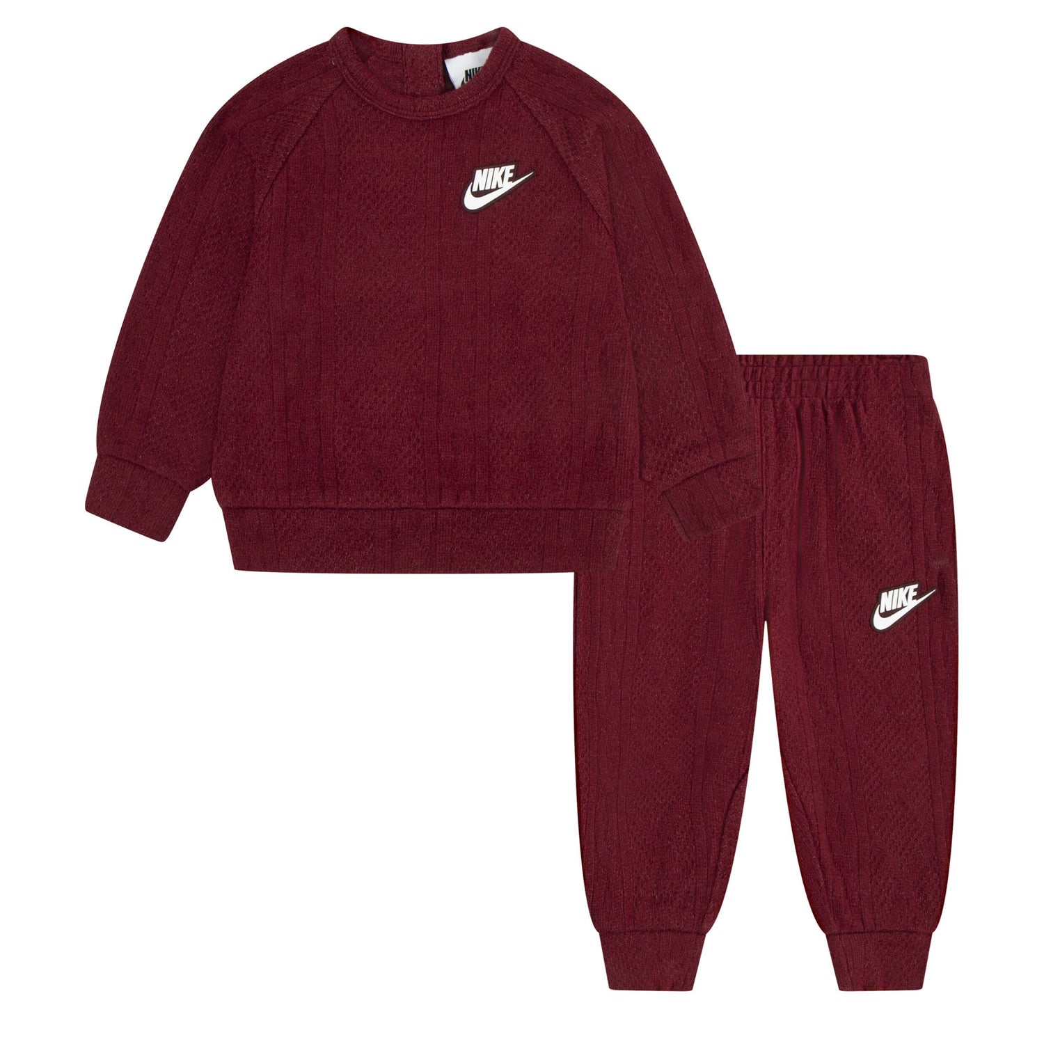 Sportswear Cable Knit Crew & Pants Set (Infant)