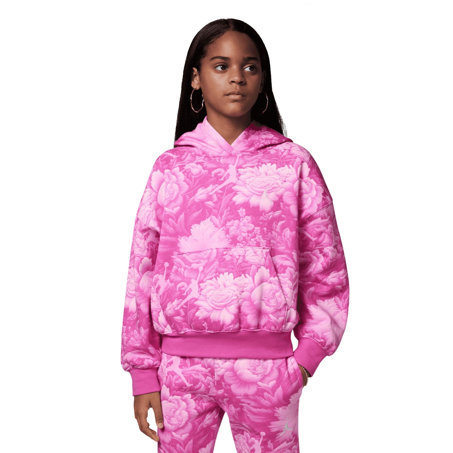 Brooklyn Essentials Floral Hoodie (Big Kid)