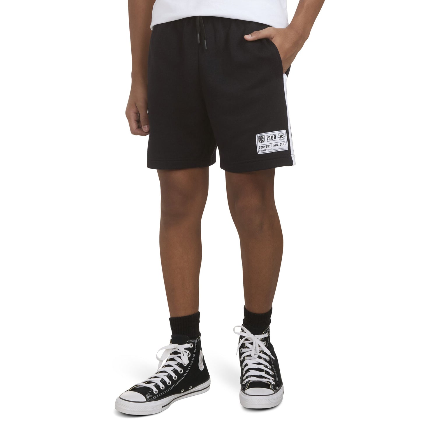 Retro Side Stripe Shorts (Big Kid)