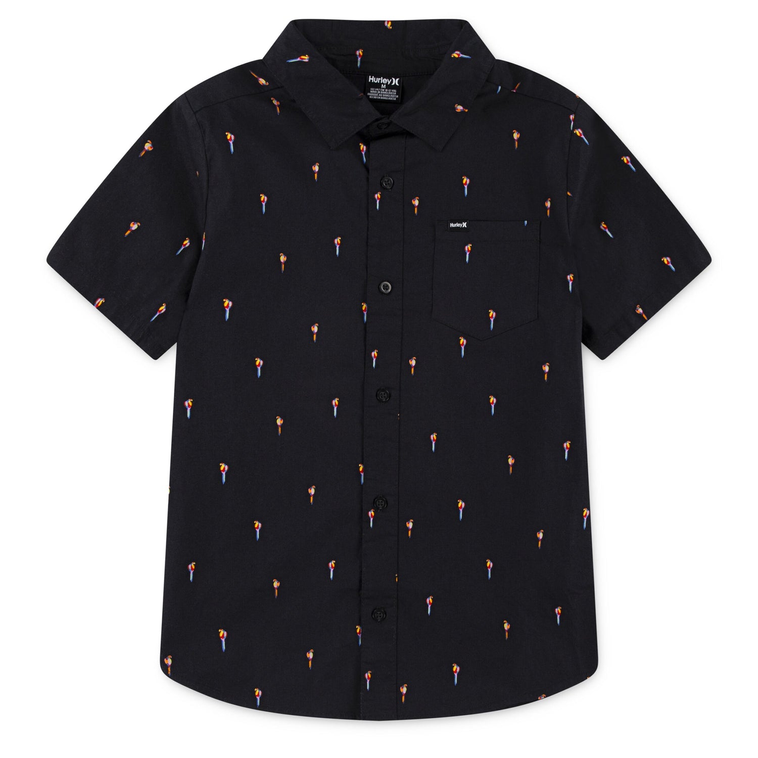 Printed Short Sleeve Woven Shirt (Big Kid)