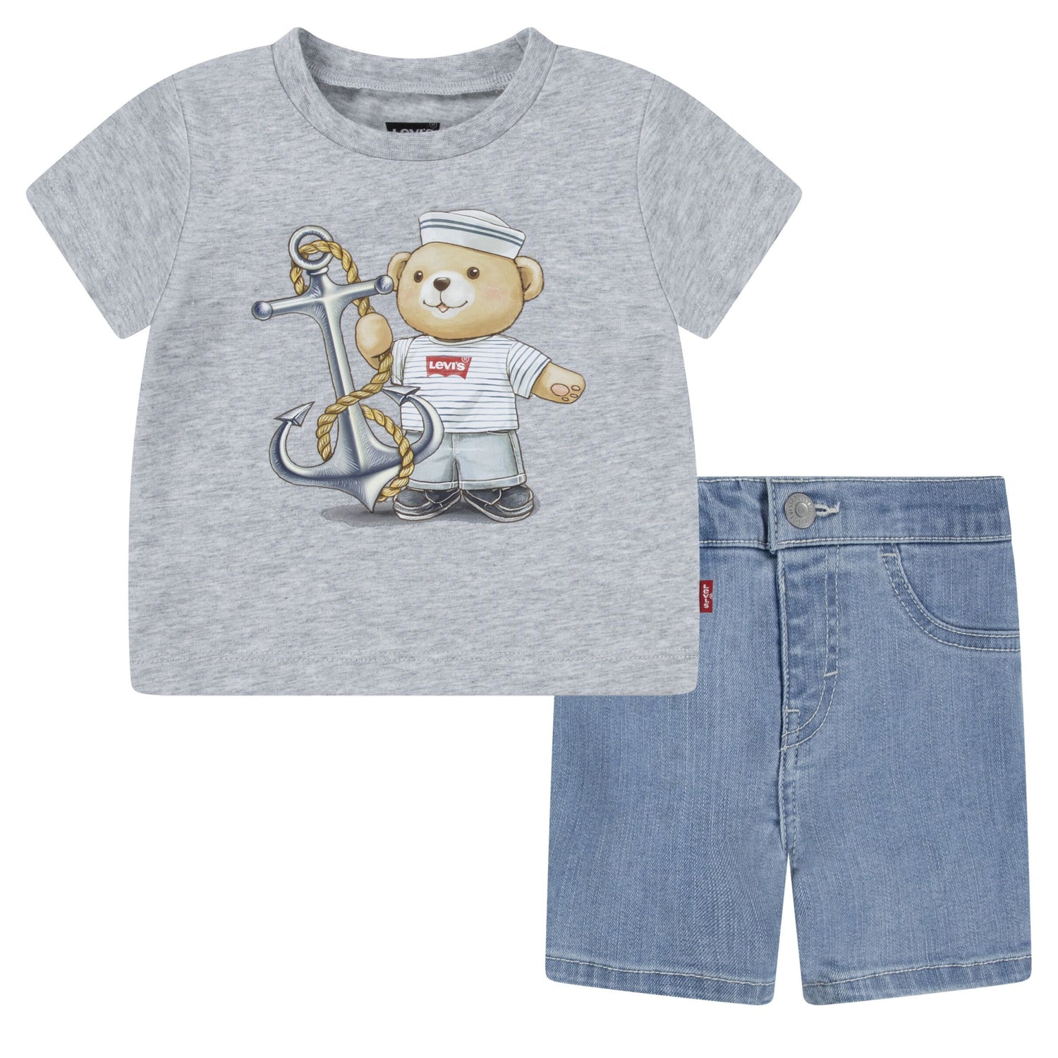 Anchor Tee Denim Set (Toddler)