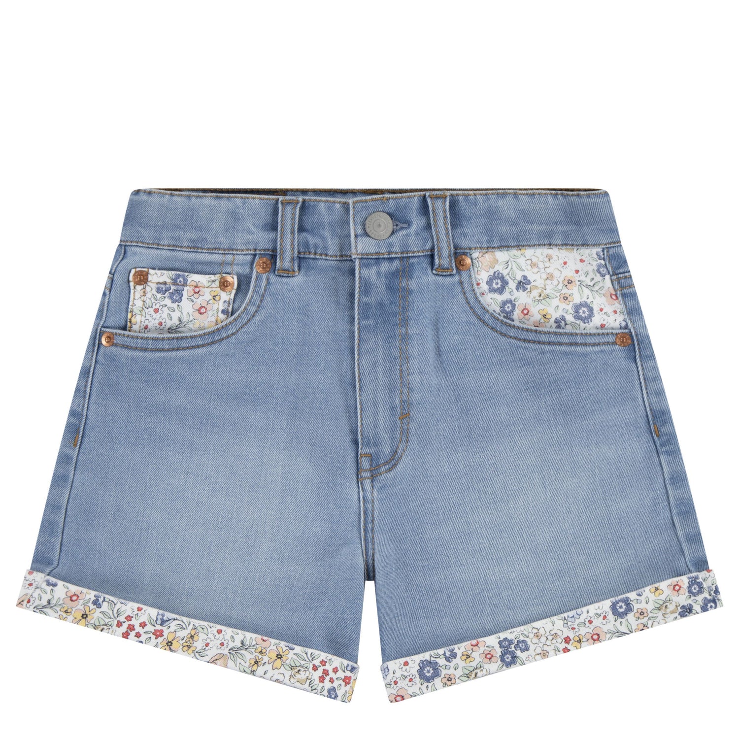 Print Block Mom Shorts (Big Kid)