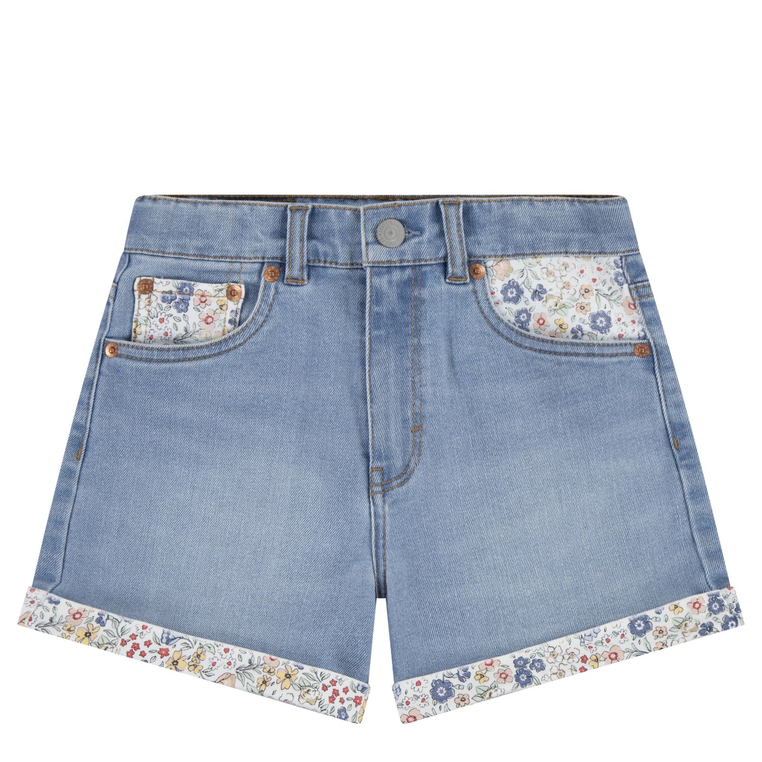 Print Block Mom Shorts (Little Kid)