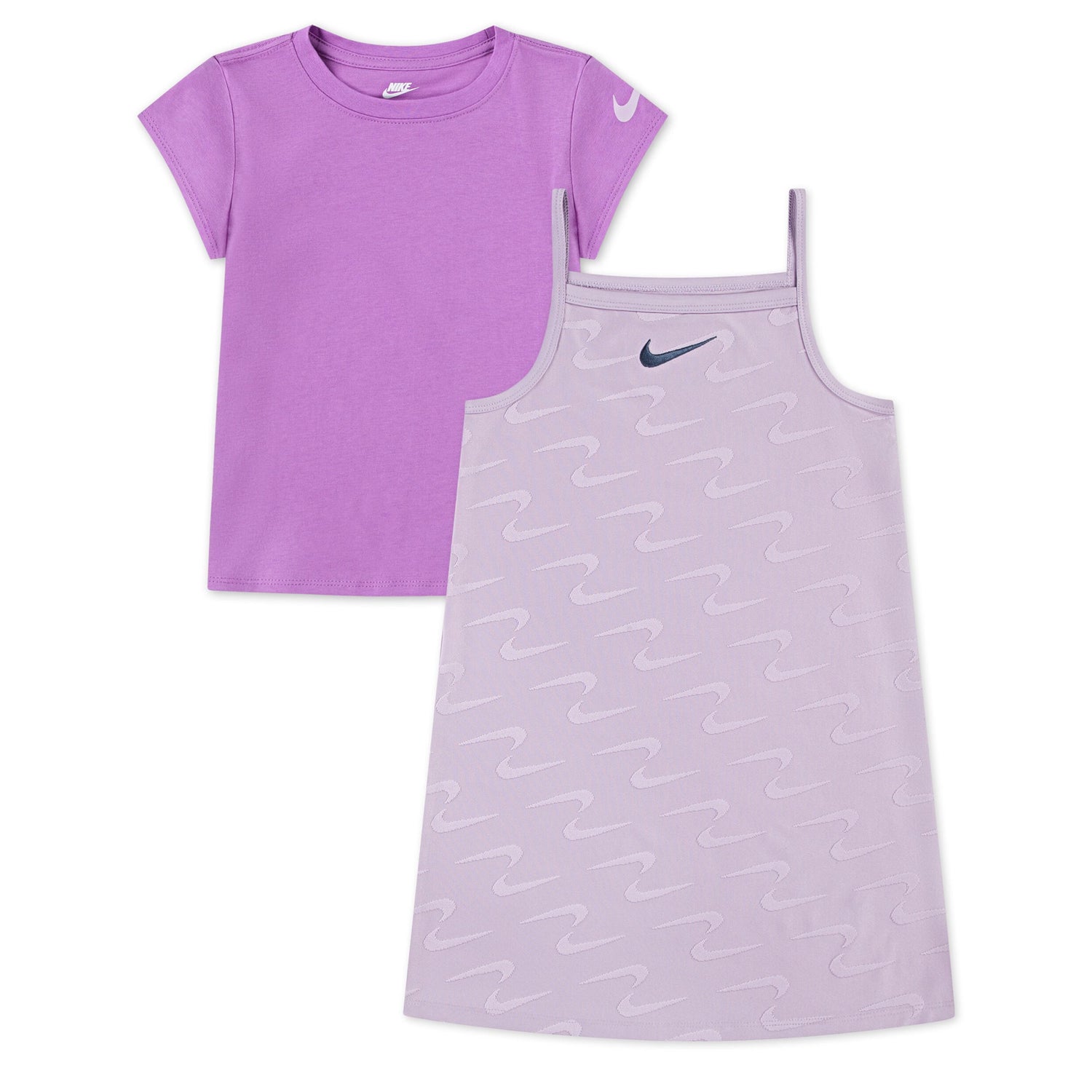 Swoosh Motion Dress And Tee Set (Little Kid)