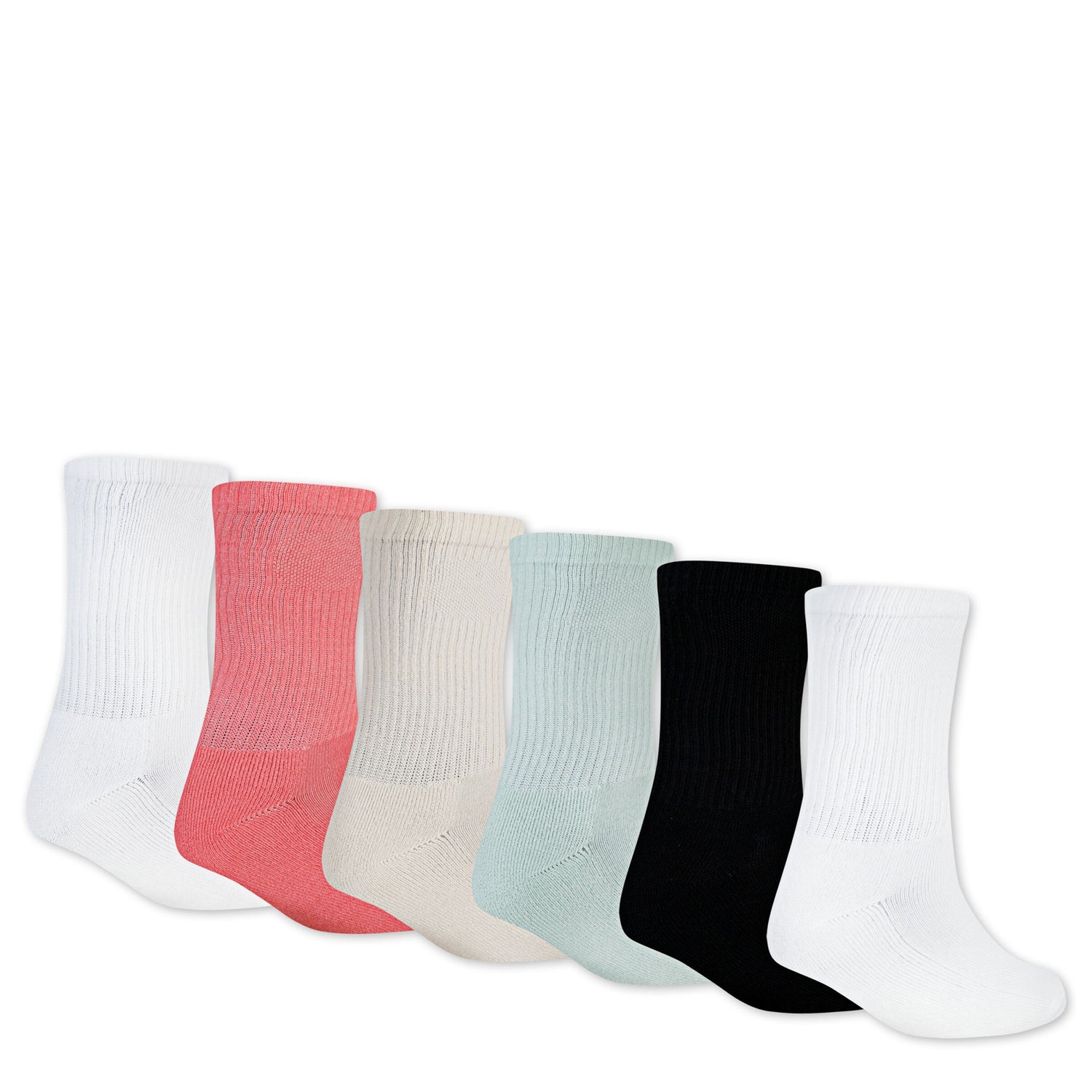 Everyday Essentials Crew Socks 6-Pack (7-9)