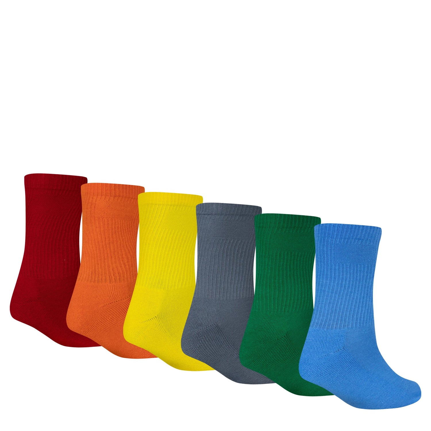 Everyday Essentials Crew Socks 6-Pack (7-9)