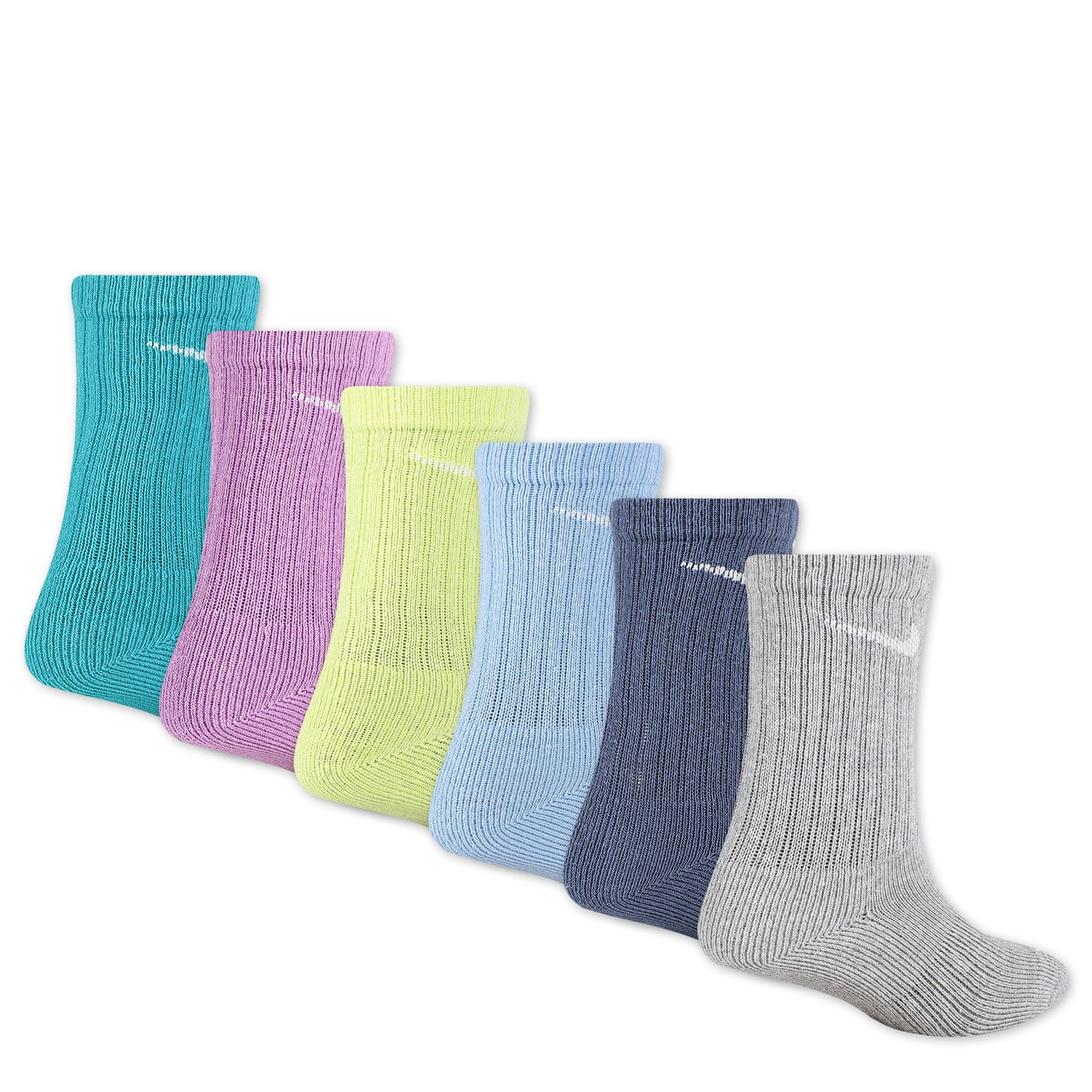 Dri-Fit Performance Basic Crew Socks 6-Pack (4-5)